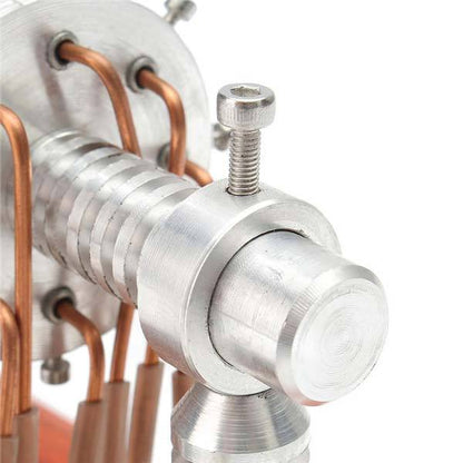 16-Cylinder Gas-Powered Stirling Engine Model - Educational Toy and Collectible Gift Multi-Cylinder Stirling Engine Diyengmod