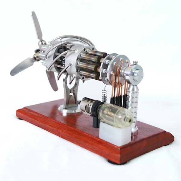 16-Cylinder Stirling Engine Model Kit - Ultimate DIY Engineering Gift Multi-Cylinder Stirling Engine Diyengmod