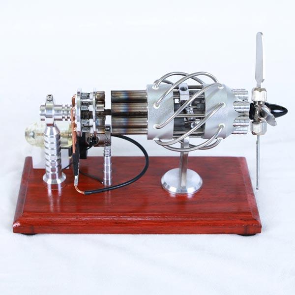 16-Cylinder Stirling Engine Model Kit - Ultimate DIY Engineering Gift Multi-Cylinder Stirling Engine Diyengmod