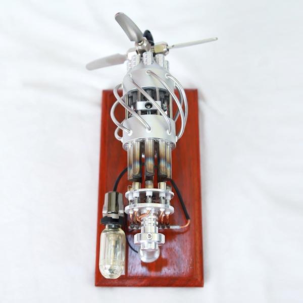 16-Cylinder Stirling Engine Model Kit - Ultimate DIY Engineering Gift Multi-Cylinder Stirling Engine Diyengmod