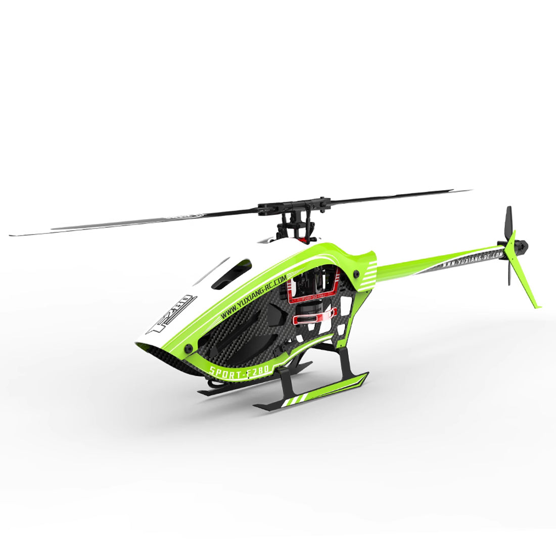 YU XIANG F280 2.4G 6CH RTF Brushless Stunt Helicopter with Direct Drive and Electronic Stabilization System RC Airplanes Diyengmod Green