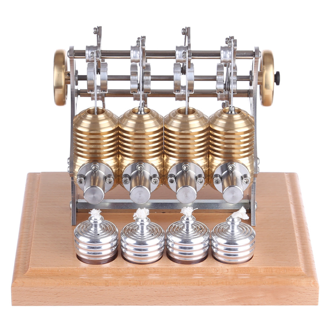 Precision Assembled All-Metal Four-Cylinder Stirling Engine Model Stirling Engine Diyengmod