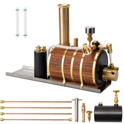 200ml High-Efficiency Steam Boiler Model Kit for Steam Engines and Model Boats - DIY Engineering Model Steam Engine Diyengmod No Pressure Regulator