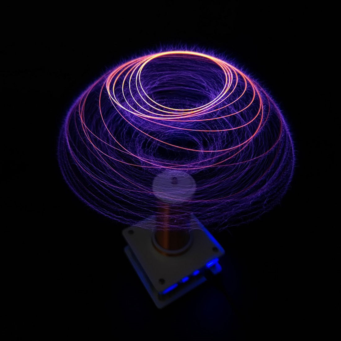 Plasma Audio Tesla Coil with Wireless Power Experiment and Creative Lighting Effects Engine Models Diyengmod