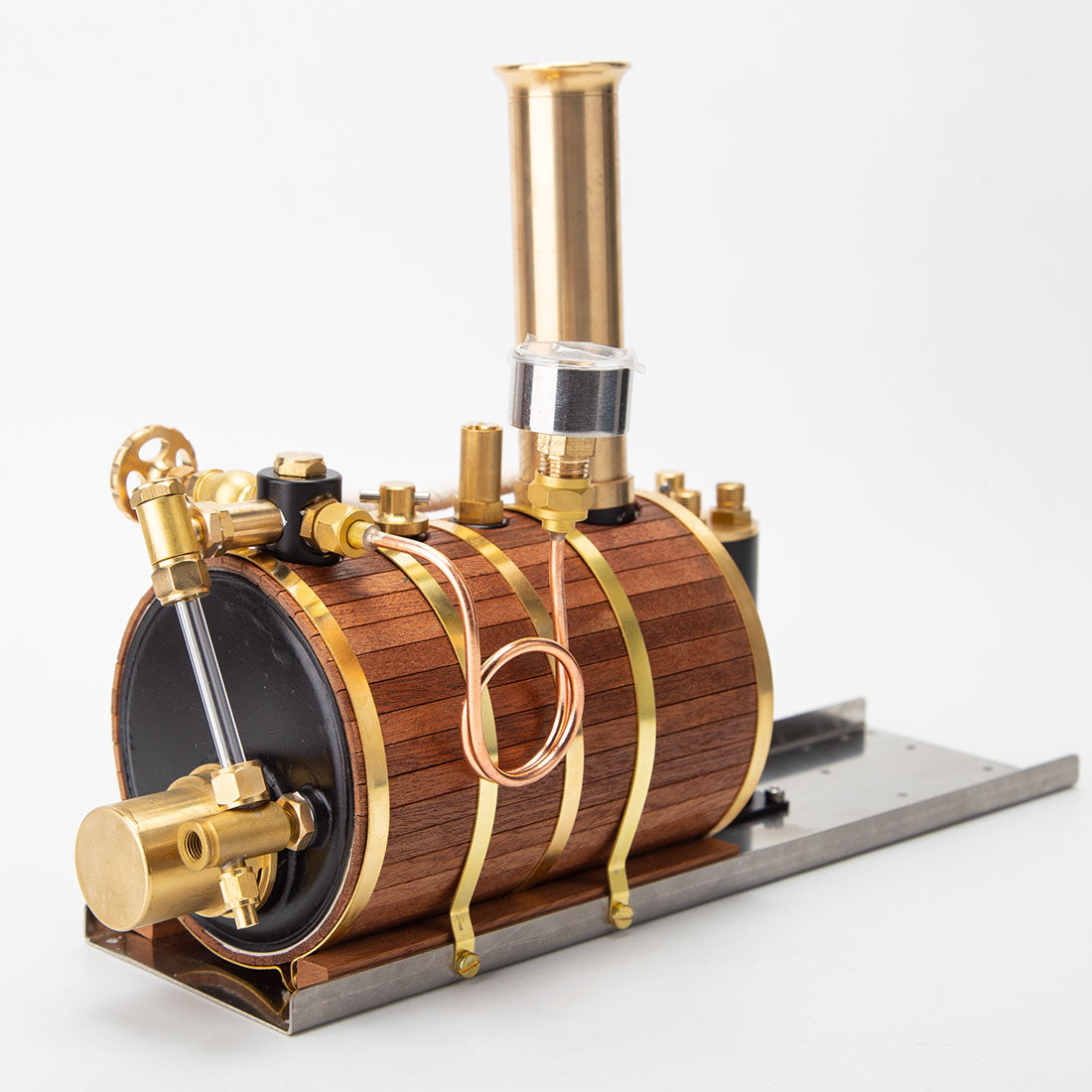 200ml High-Efficiency Steam Boiler Model Kit for Steam Engines and Model Boats - DIY Engineering Model Steam Engine Diyengmod