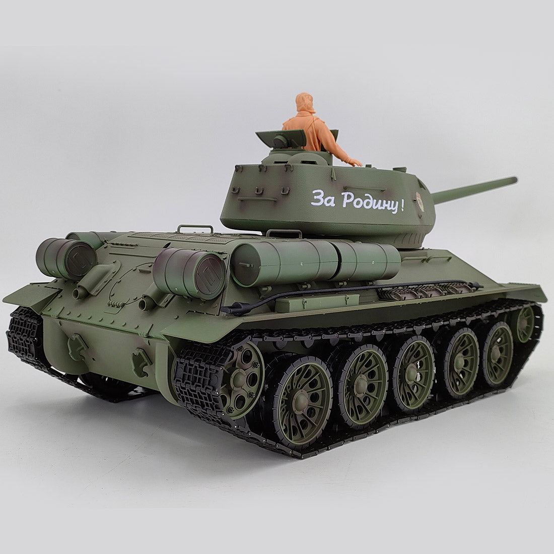 1/16 Scale T34/85 RC Battle Tank - Upgraded 2.4G Remote Control Model (Army Green) - DIYEngMod RC Tank Diyengmod