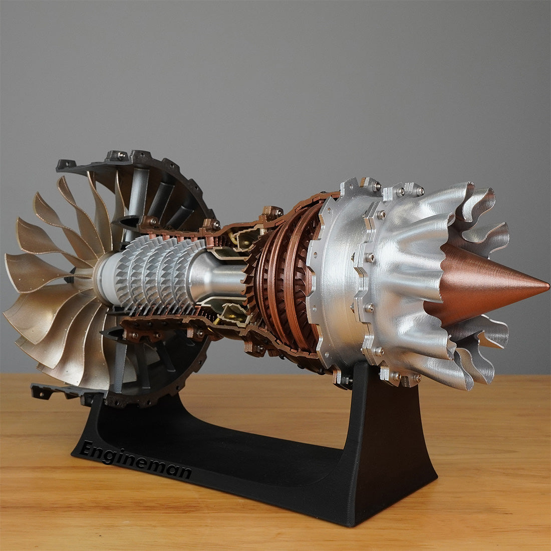 SKYMECH Trent 900 Jet Engine Model Kit - DIY Turbofan Engine Assembly - 1:20 Scale Mechanical Science STEM Educational Toy Engine Models Diyengmod