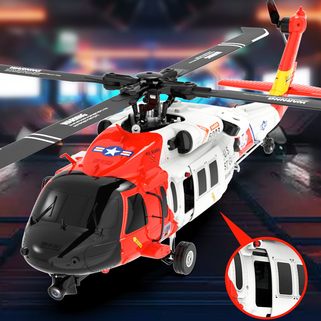 YUXIANG YXZNRC F09-S 1/47 Scale Brushless RC Helicopter with 2.4G 6CH Control - Ready to Fly RC Airplane Diyengmod