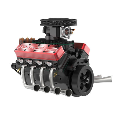 TOYAN FS-V800WGPC 28cc V8 Engine Model Kit - Build Your Own Functional Gasoline Engine DIY Engine Diyengmod