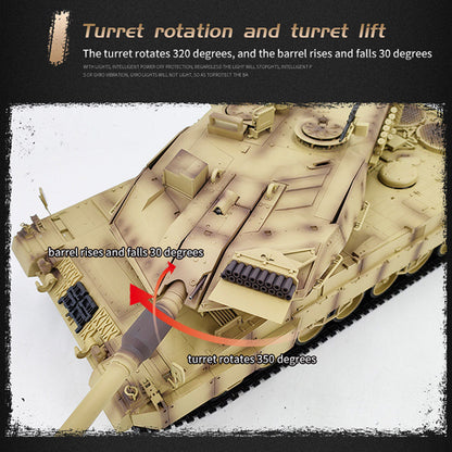 1/16 Scale Remote-Controlled German Leopard 2A7 Battle Tank with Realistic Lights, Sounds, and Customizable Features RC Tank Diyengmod