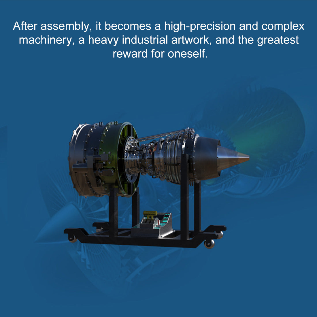 Build Your Own Working Turbofan Engine Model - TECHING 1/10 Full Metal Dual-Spool Jet Engine Kit with 1000+ Pieces DIY Engine Diyengmod