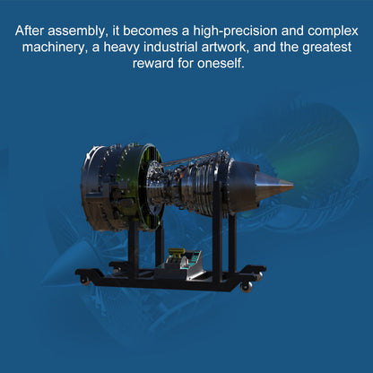 Build Your Own Working Turbofan Engine Model - TECHING 1/10 Full Metal Dual-Spool Jet Engine Kit with 1000+ Pieces DIY Engine Diyengmod