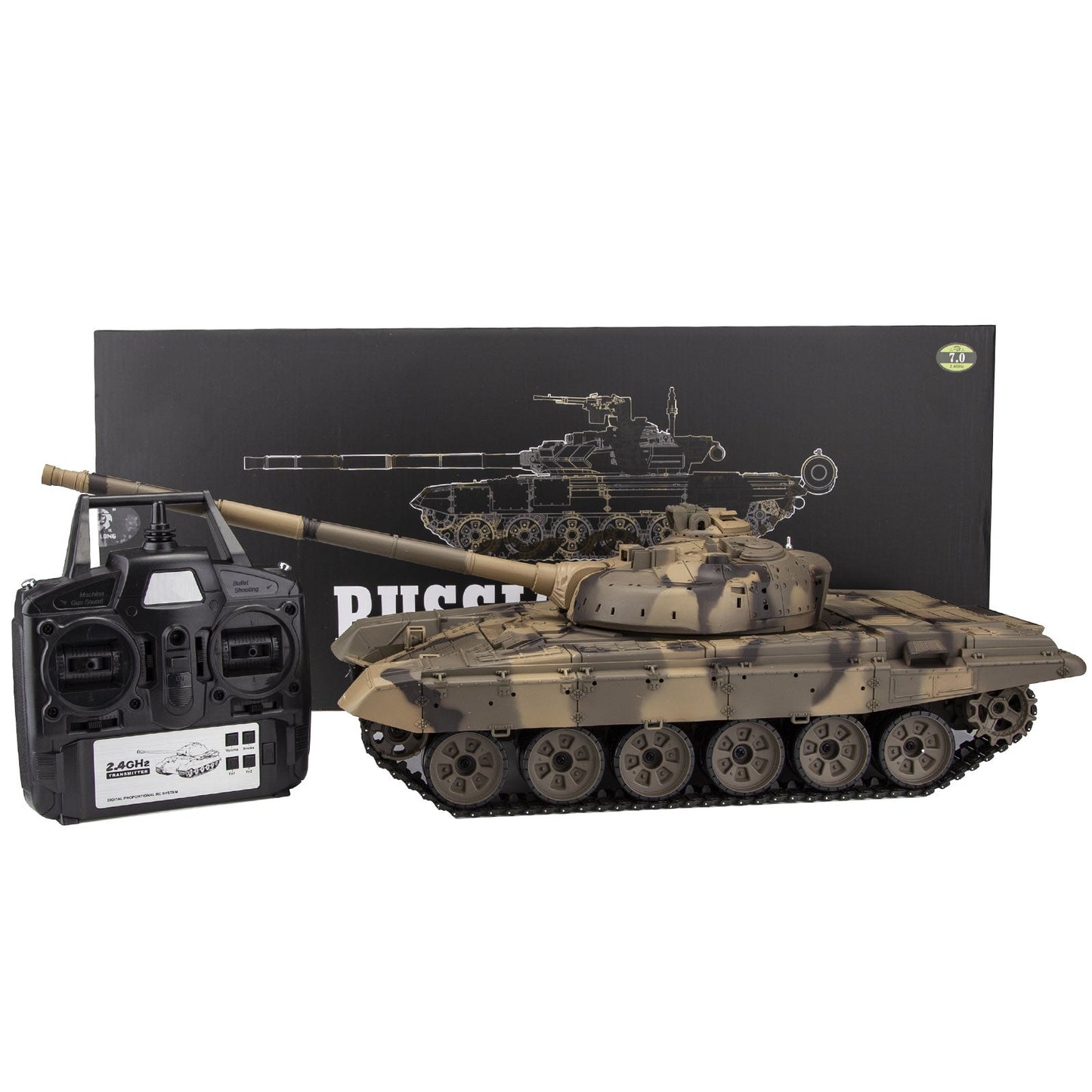 1/16 Scale 2.4G T90 Remote Control Battle Tank - Ultimate Simulation Model for Enthusiasts - DIYEngMod Basic Edition RC Tank Diyengmod