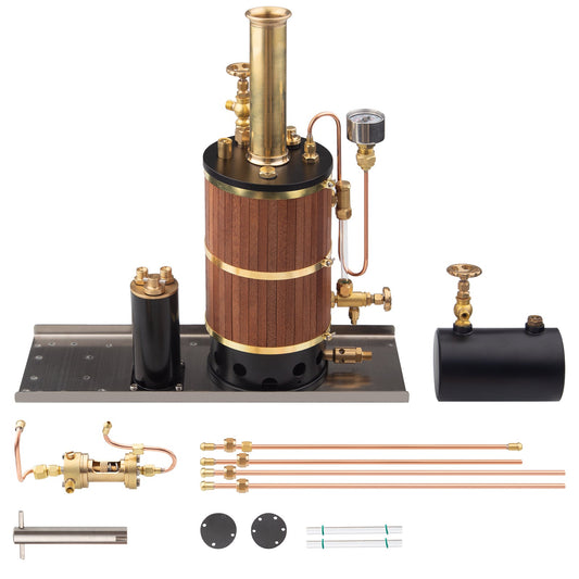 Compact Vertical Steam Boiler Model for Marine Engine - 230ml Capacity Steam Engine Diyengmod