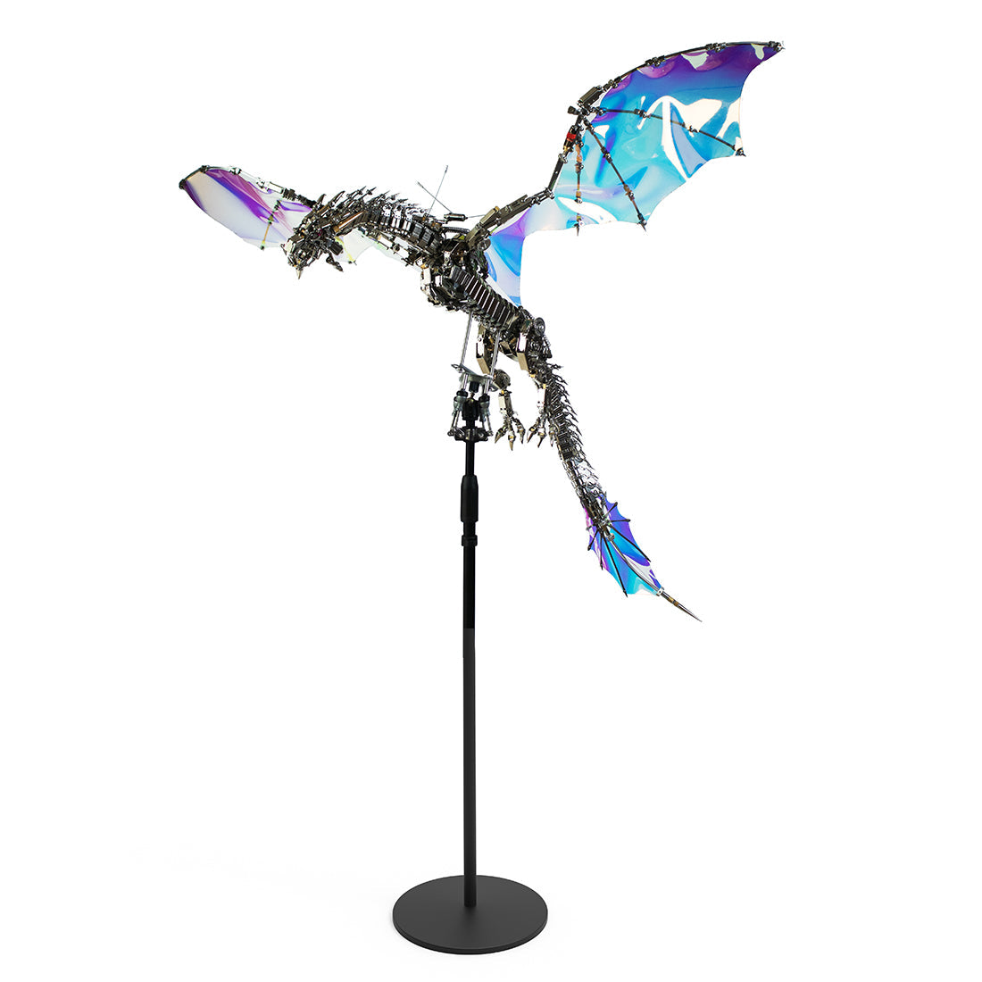 Metal 3D Aurora Dragon Assembly Model Kit - Bloodthirsty Edition (3000+PCS) 3D Puzzle Model Kit Diyengmod Dragon+Stand