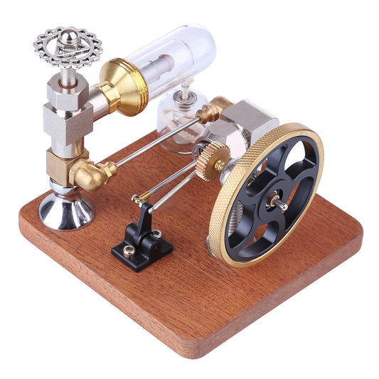 Adjustable Speed Stirling Engine Model with Vertical Flywheel | Educational Science Experiment Kit Stirling Engine Diyengmod