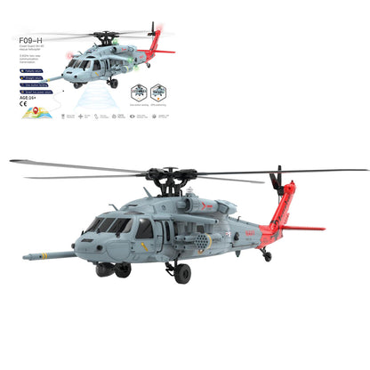 YU XIANG F09-H SH60 Seahawk 8-Channel Remote Control Helicopter - 1/47 Scale Dual Brushless 3D Stunt Model with GPS and Advanced Flight Features RC Airplanes Diyengmod