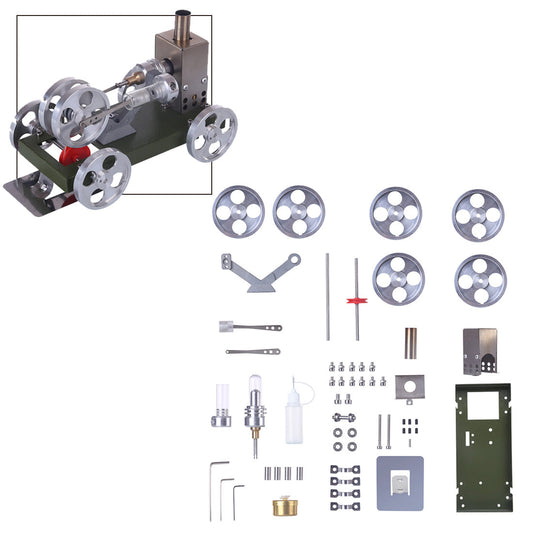 DIY Stirling Engine Car Model Kit - Assemble Your Own Working Engine Toy DIY Engine Diyengmod