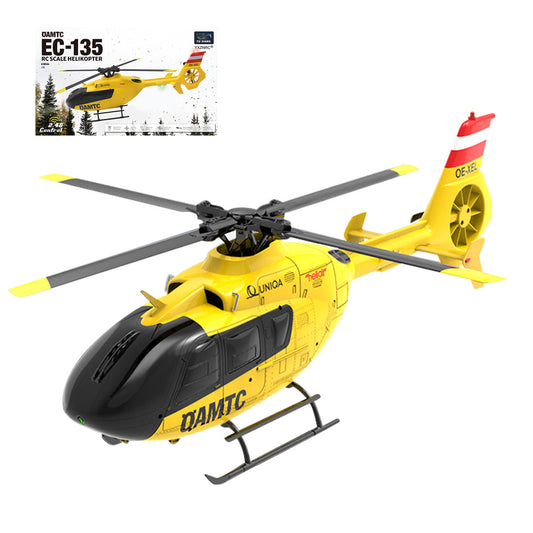 YU XIANG F06 1/36 Scale EC-135 2.4G 6-Channel Brushless RC Helicopter Model - 3D Aerobatic Ready-to-Fly Aircraft RC Airplanes Diyengmod