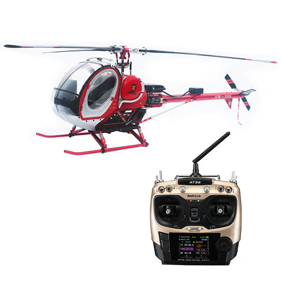 JCZK 300C PRO 2.4G 12CH Flybarless Remote Control Helicopter with H1 Smart Flight Control and GPS Navigation (Ready-to-Fly) RC Airplane Diyengmod