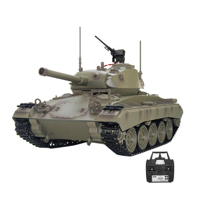 1/16 Scale Remote Control US M24 Light Tank Model with Realistic Smoke and Sound Effects - DIYEngMod RC Tank Diyengmod