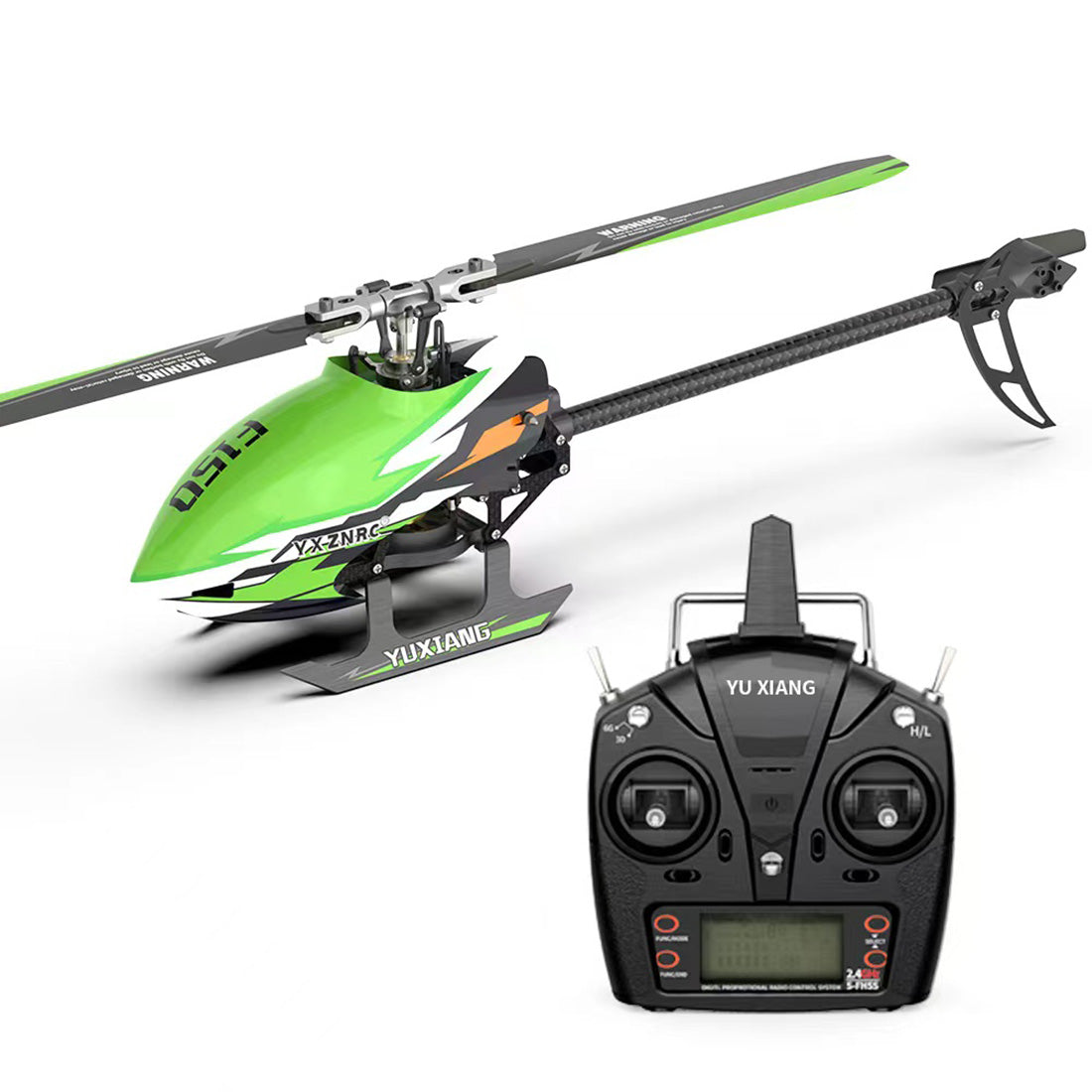 YU XIANG F150 RTF Brushless RC Helicopter Model with 6CH Remote Control - 2.4G Technology RC Airplane Diyengmod