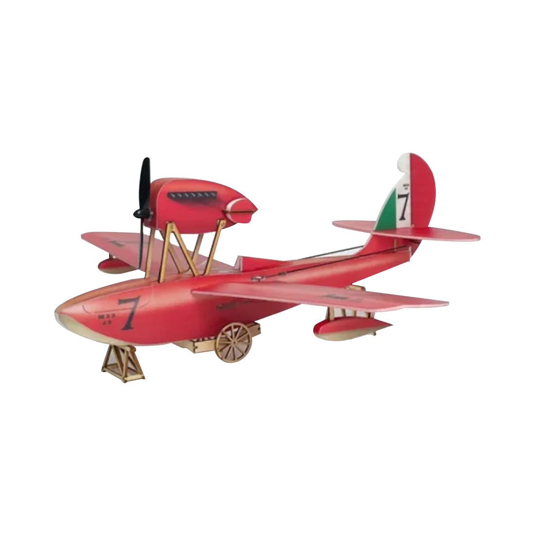 MinimumRC Macchi M-33 4CH Ready-to-Fly Mini RC Monoplane Airplane Model RC Airplane Diyengmod Motor Servo Kit