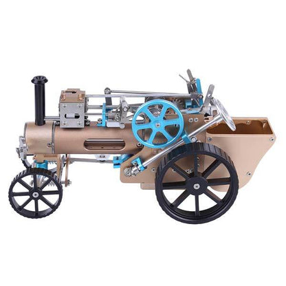 Metal Steam Car Engine DIY Assembly Kit - 272 Piece Gift Set for Collectors Diyengmod