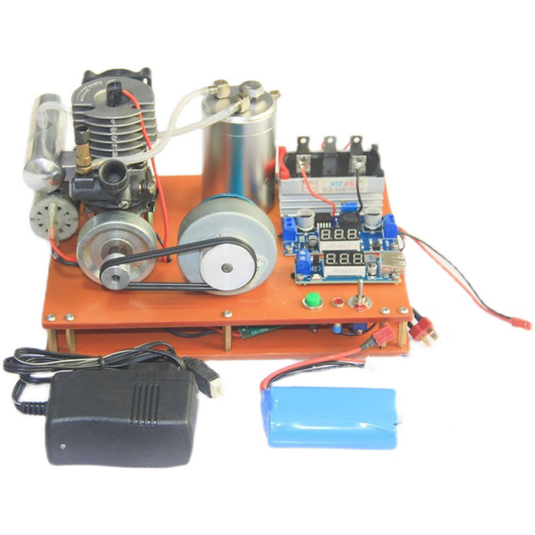 Level 15 DIY Methanol Mini Engine Generator Set with One-Key Start and 12V DC Output Engine Models Diyengmod