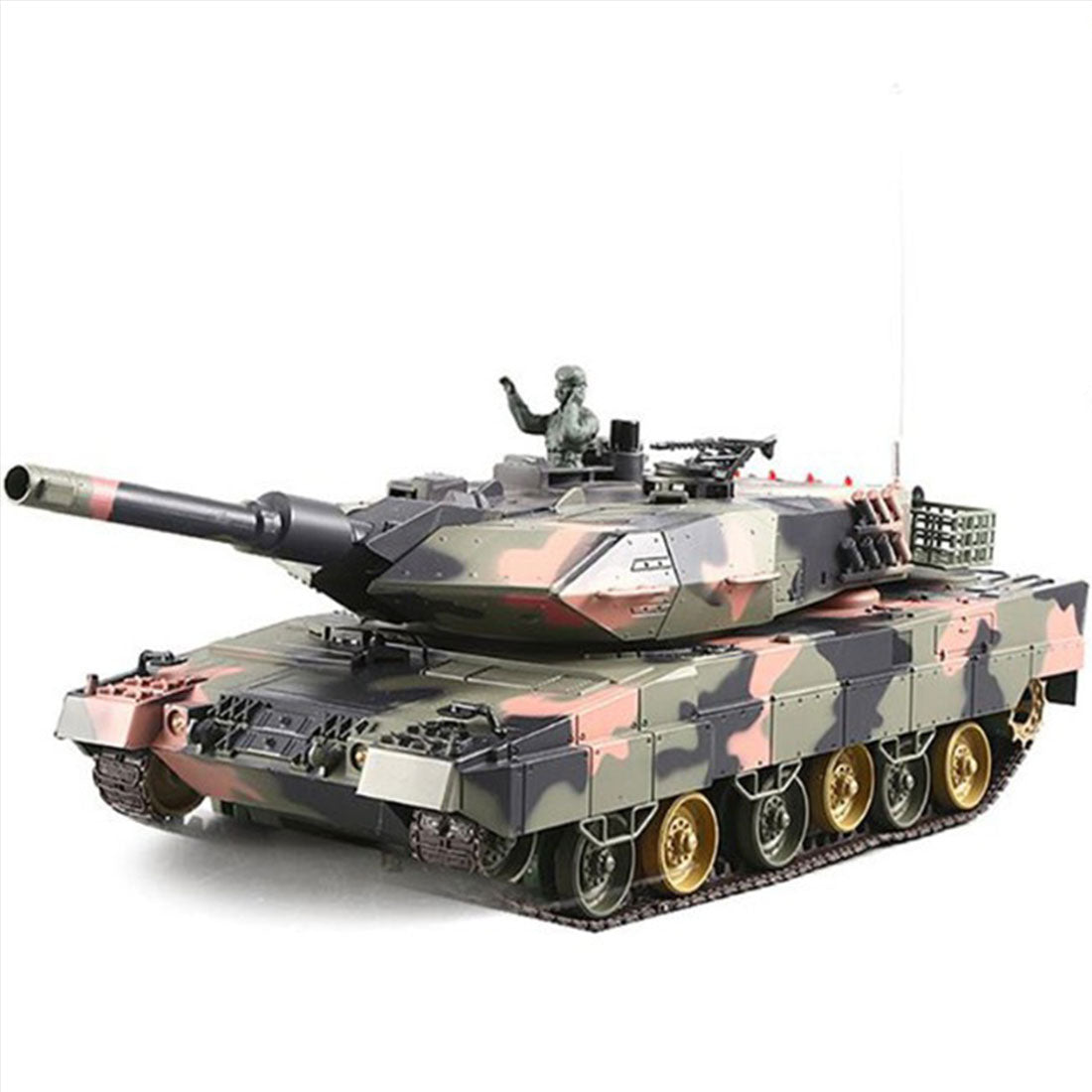 1/24 Remote Control German Leopard 2 A5 Battle Tank with Lights & Sounds - Ultimate Military Toy for Tactical Engagement RC Tank Diyengmod