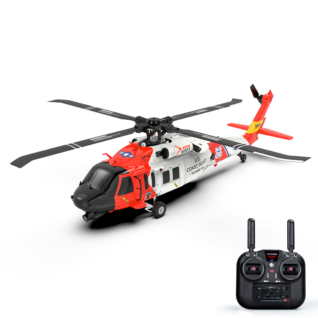 YUXIANG YXZNRC F09-S 1/47 Scale Brushless RC Helicopter with 2.4G 6CH Control - Ready to Fly RC Airplane Diyengmod