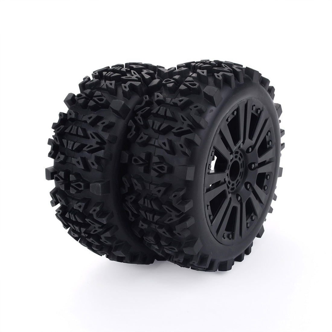 4Pcs High-Performance 1/8 Off-Road Deep Gear Tires for RC Vehicles - Compatible with Redcat, Losi, HPI, Kyosho, and More Accessories Diyengmod