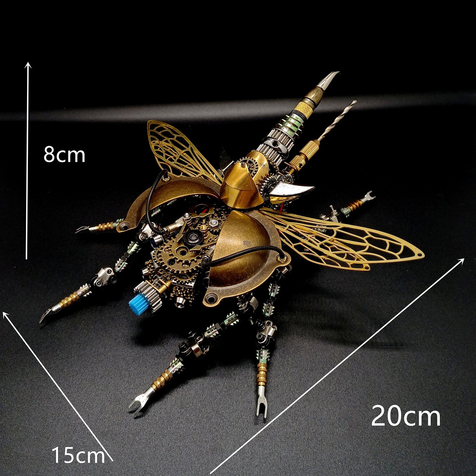 Mechanical 3D Beetle Puzzle Kit with Voice Control and Light - DIY Metal Craft for Creative Minds DIY Engine Diyengmod