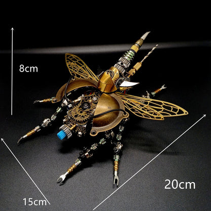 Mechanical 3D Beetle Puzzle Kit with Voice Control and Light - DIY Metal Craft for Creative Minds DIY Engine Diyengmod