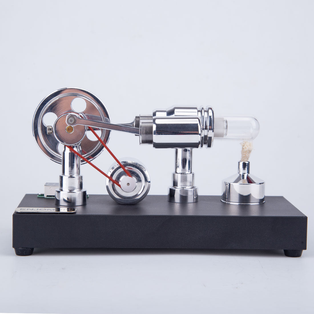 Educational Metal Gamma Stirling Engine Model with LED Bulb – Perfect Science Gift for Kids Stirling Engine Diyengmod