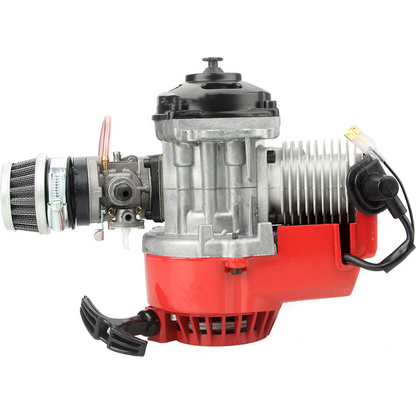 47CC Mini 2-Stroke Gasoline Engine for Beach Motorcycle and Bicycle Modifications (RTR Version - Red) RC Engine Diyengmod