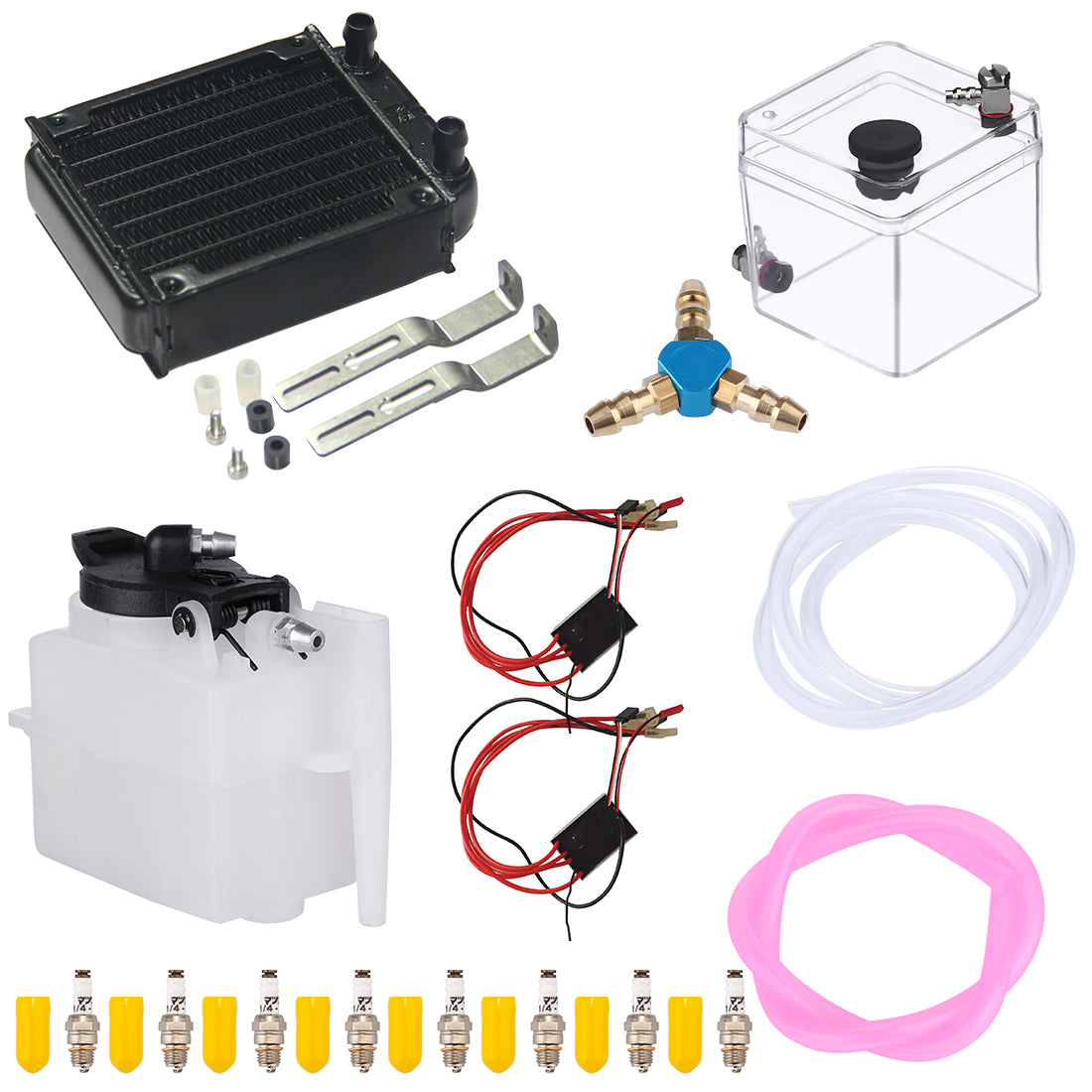 Start Ignition and Cooling System Kit for HOWIN & TOYAN V8 Engine FS-V800 Series Accessories Diyengmod