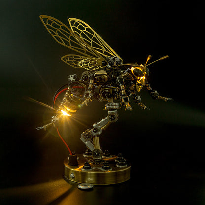 3D Sound-Controlled Mechanical Wasp Metal Puzzle Kit – DIY Assembly Model for Creative Minds DIY Engine Diyengmod