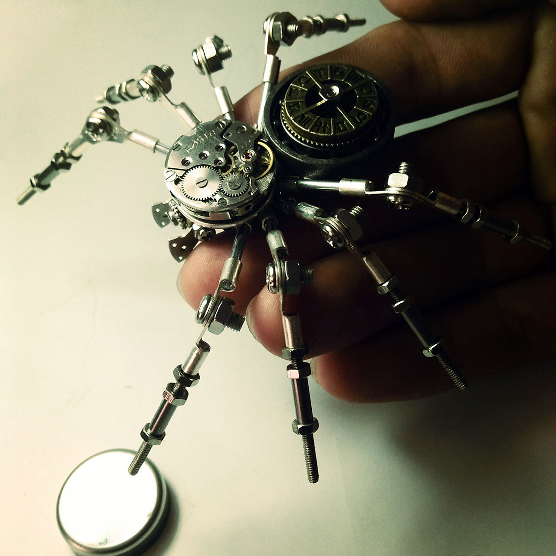 Mechanical Spider Clock 3D Puzzle Kit - Creative DIY Model Gift DIY Engine Diyengmod