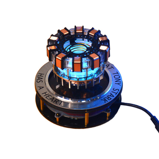 Magnetic Levitation MK1 Arc Reactor LED Desk Ornament - Floating & Rotating Tech Display Experiment Model Diyengmod Gen 1