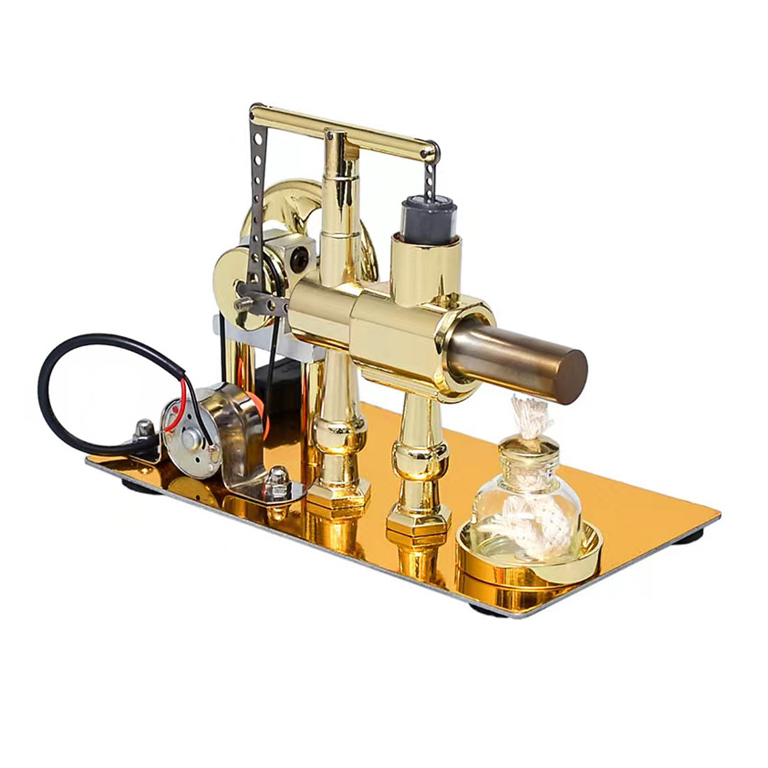 ENJOMOR Hot Air Stirling Engine Model with USB Light - Educational Science Kit & Gift Collection Stirling Engine Diyengmod