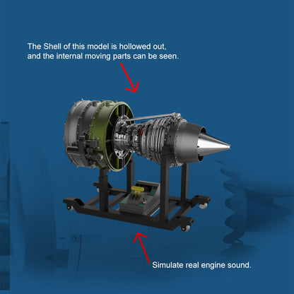 Build Your Own Working Turbofan Engine Model - TECHING 1/10 Full Metal Dual-Spool Jet Engine Kit with 1000+ Pieces DIY Engine Diyengmod