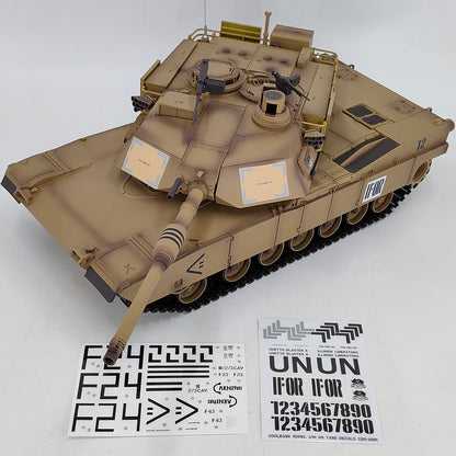 1/16 Scale M1A2 RC Military Battle Tank (Yellow Ochre) - Enhanced 2.4G Remote Control Model by DIYEngMod RC Tank Diyengmod