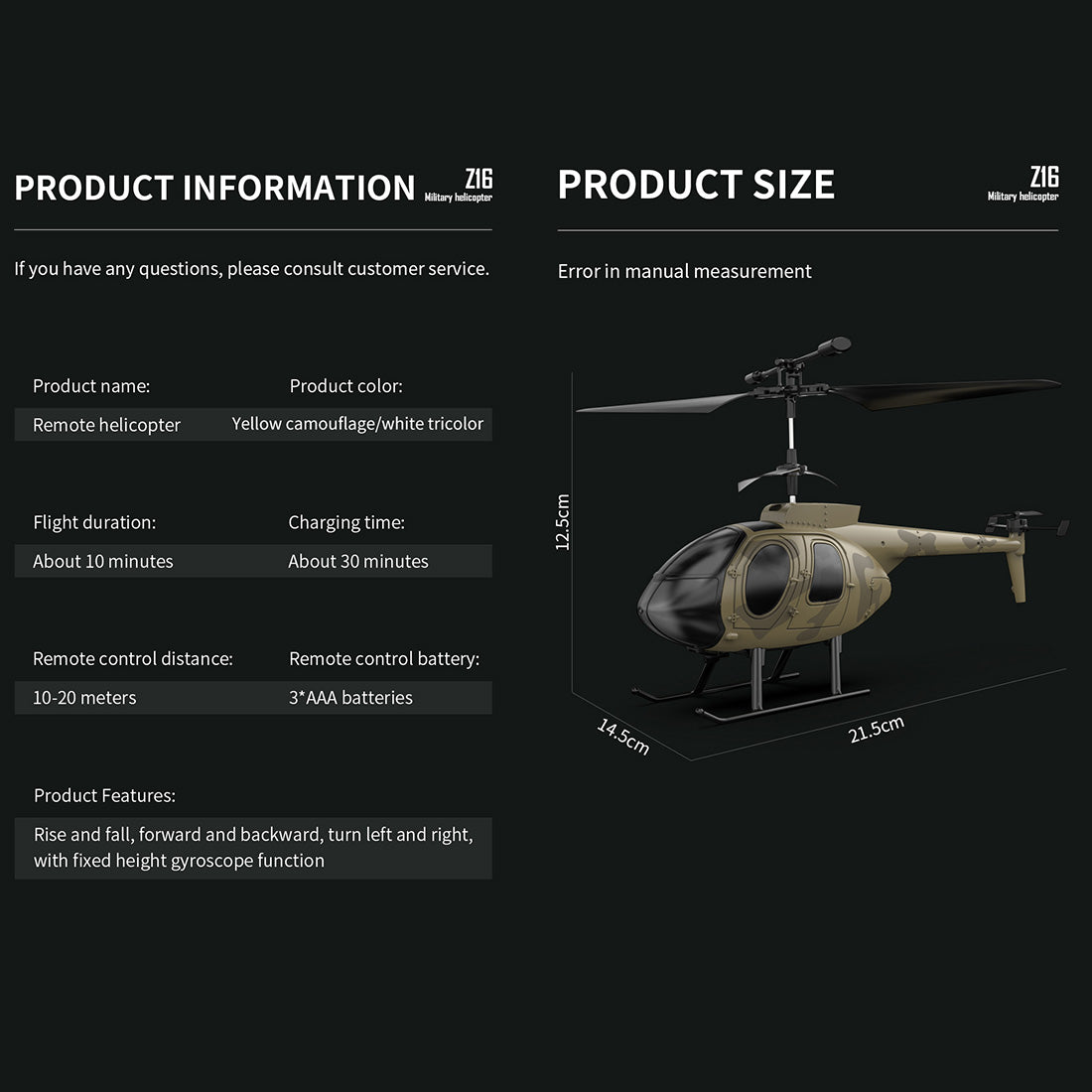 MD500 Green 2.4G RC Helicopter with 4CH Gyroscope - RTF Model for Beginners RC Airplane Diyengmod