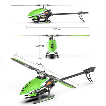 YU XIANG F150 RTF Brushless RC Helicopter Model with 6CH Remote Control - 2.4G Technology RC Airplane Diyengmod