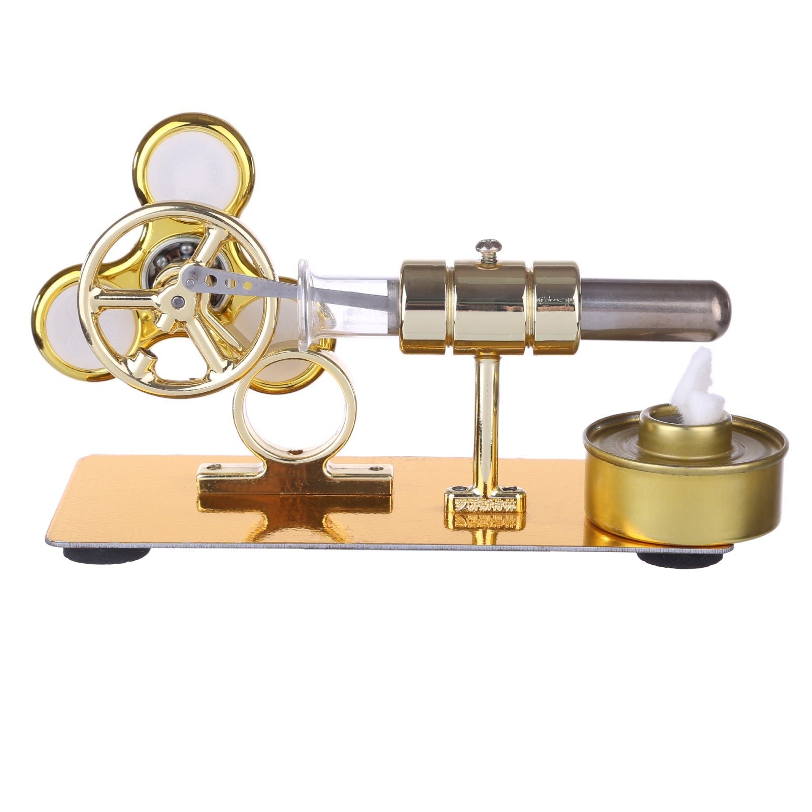 Luminous Gyroscope Stirling Engine Model - Creative Educational Gift for Science Enthusiasts Stirling Engine Diyengmod