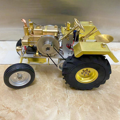 Vintage T12 Roller Tractor Model with Mini 1.6cc Water-Cooled Gasoline Engine Engine Models Diyengmod