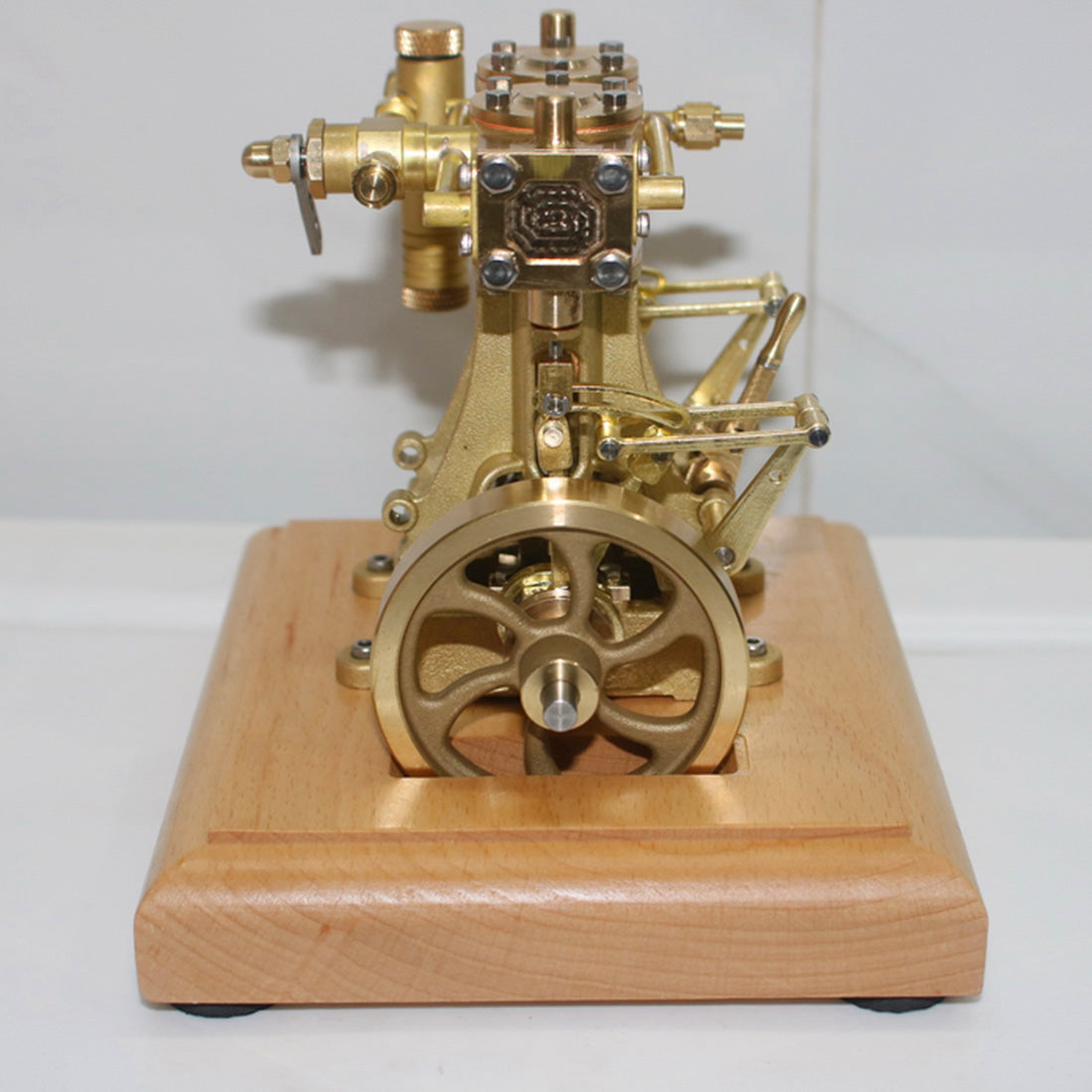 Miniature Retro Double-cylinder Steam Engine Model - DIY EngMod 3.7CC Engine Models Diyengmod