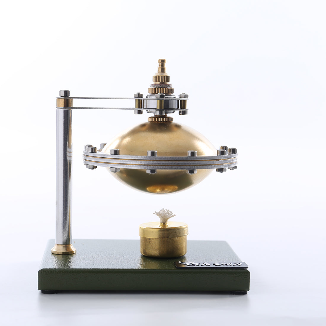 UFO-Inspired Suspension Steam Engine DIY Kit with Copper Boiler and Alcohol Burner Steam Engine Diyengmod