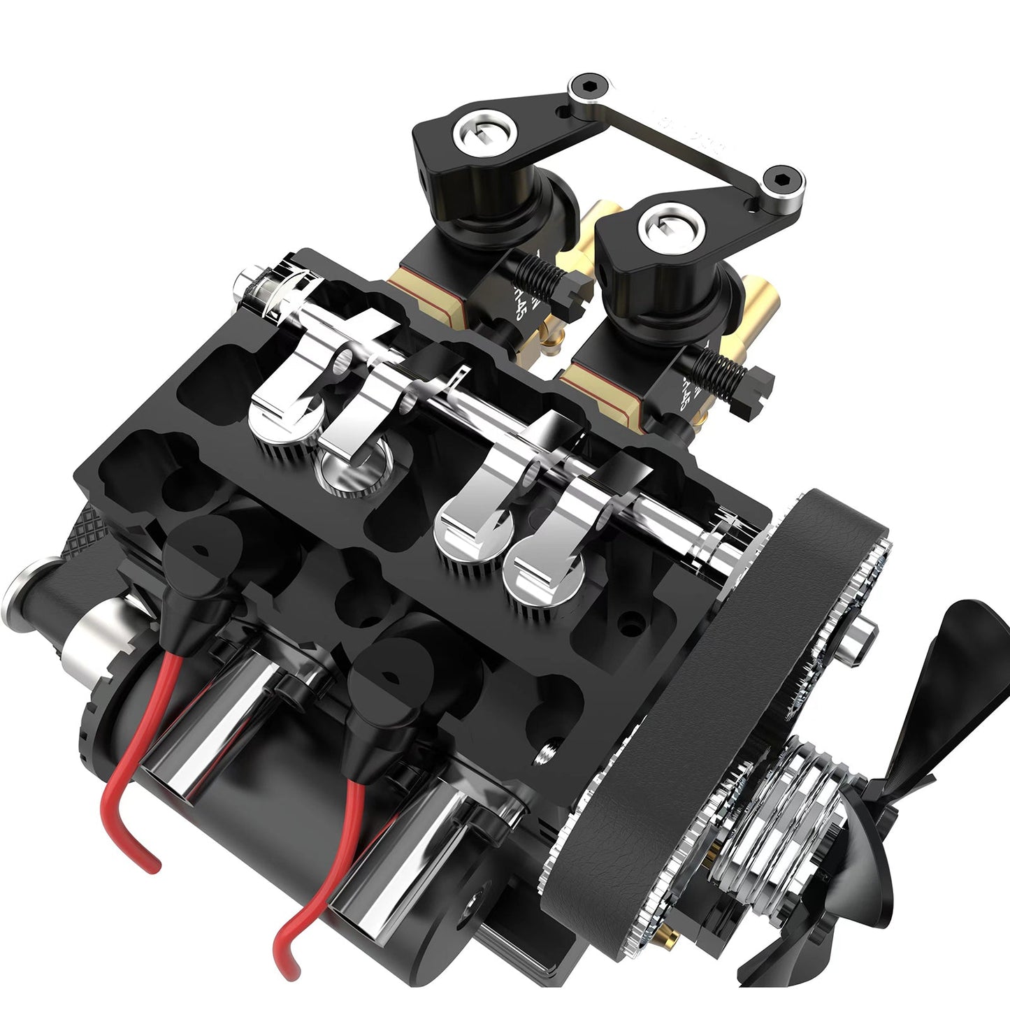 TOYAN FS-L200AC 7cc Inline Dual-Cylinder 4-Stroke Nitro Engine Assembly Kit - Create Your Own Functional Engine Toyan Engine Diyengmod